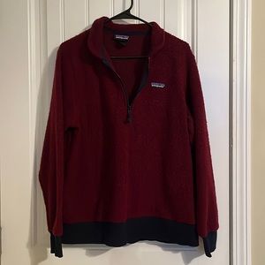 Patagonia Pullover Women’s Large Red/Blue Pullover